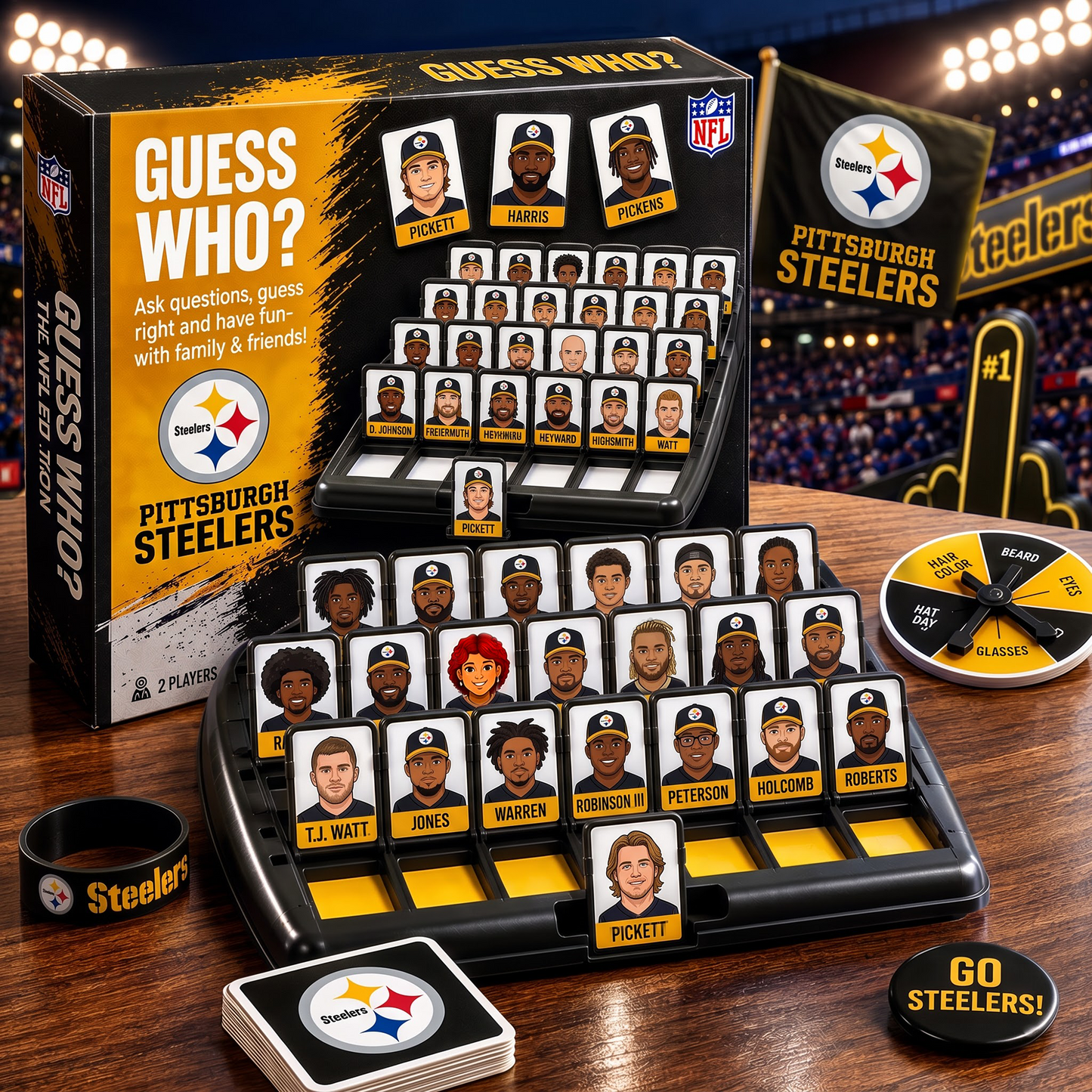 PS_NFL ELITE FAN GUESS WHO BOARD GAME – COLLECTOR EDITION