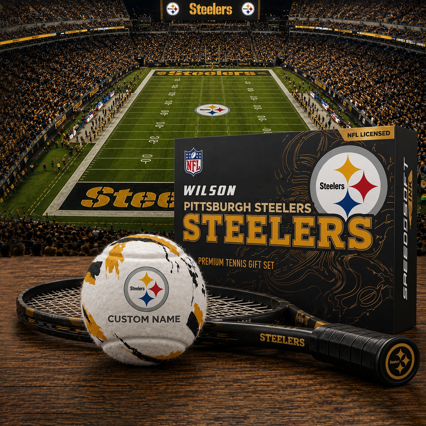 PS_PREMIUM NFL EXCLUSIVE PERSONALIZED TENNIS BALL SET LIMITED EDTION