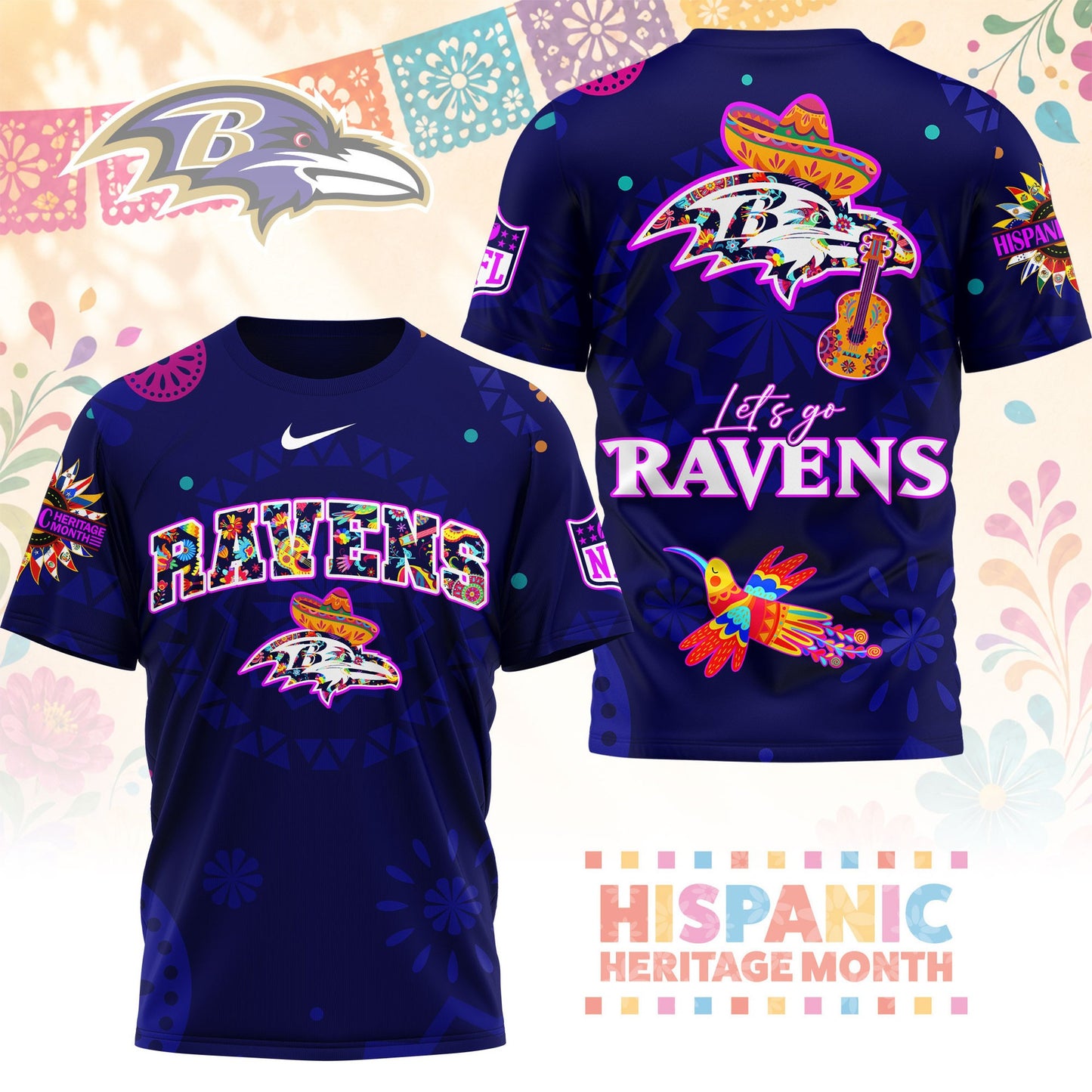 Premium NFL BR Hispanic Heritage Fiesta T-shirt