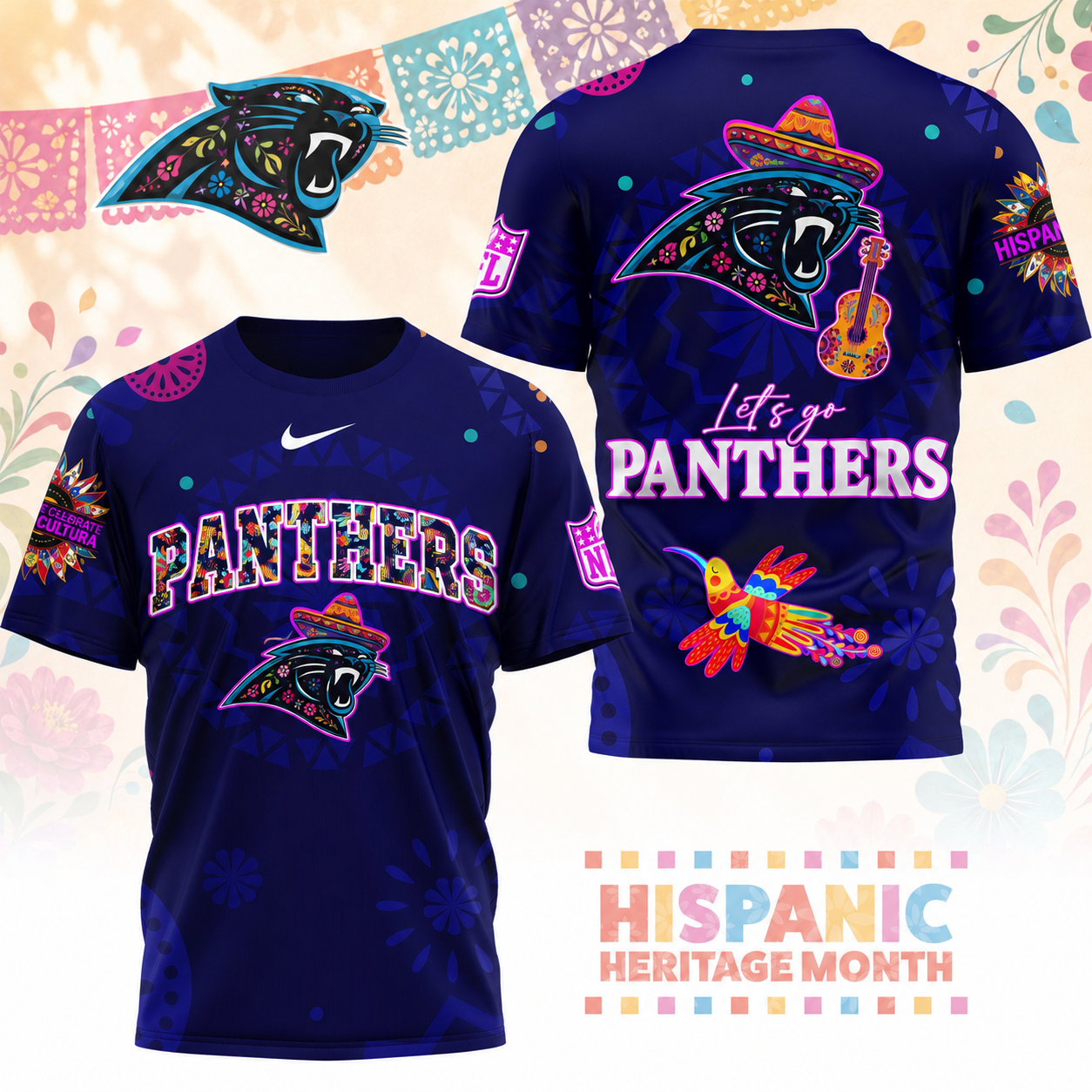 Premium NFL CP Hispanic Heritage Fiesta T-shirt