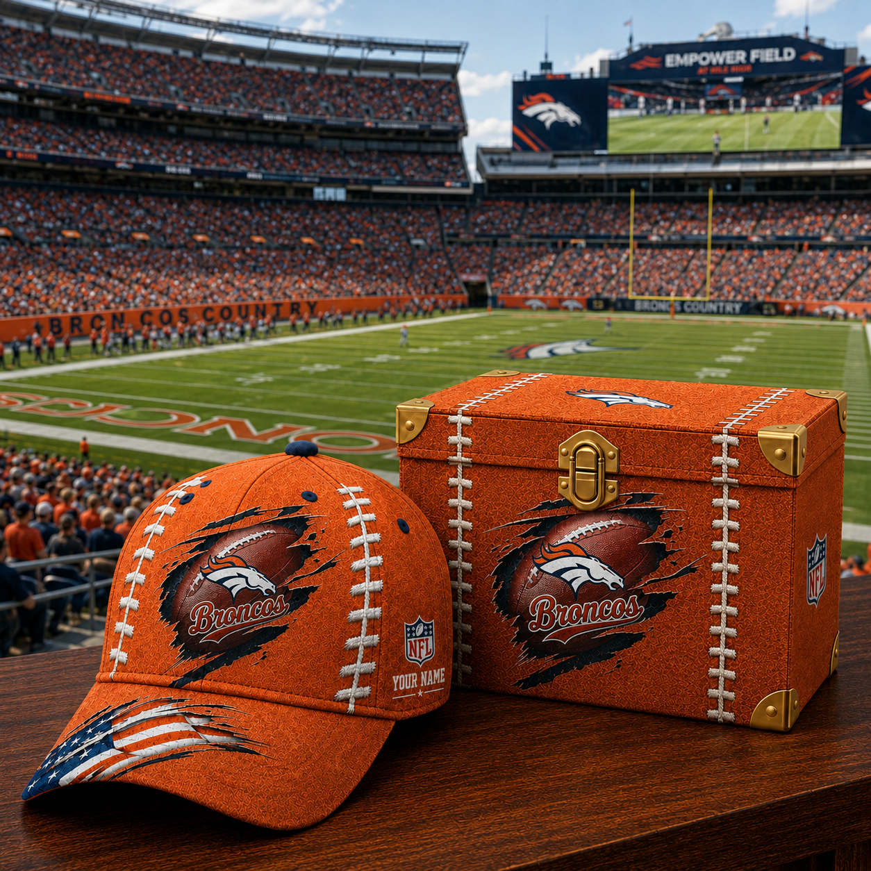 Premium NFL DB Football Stitch Vintage Cap