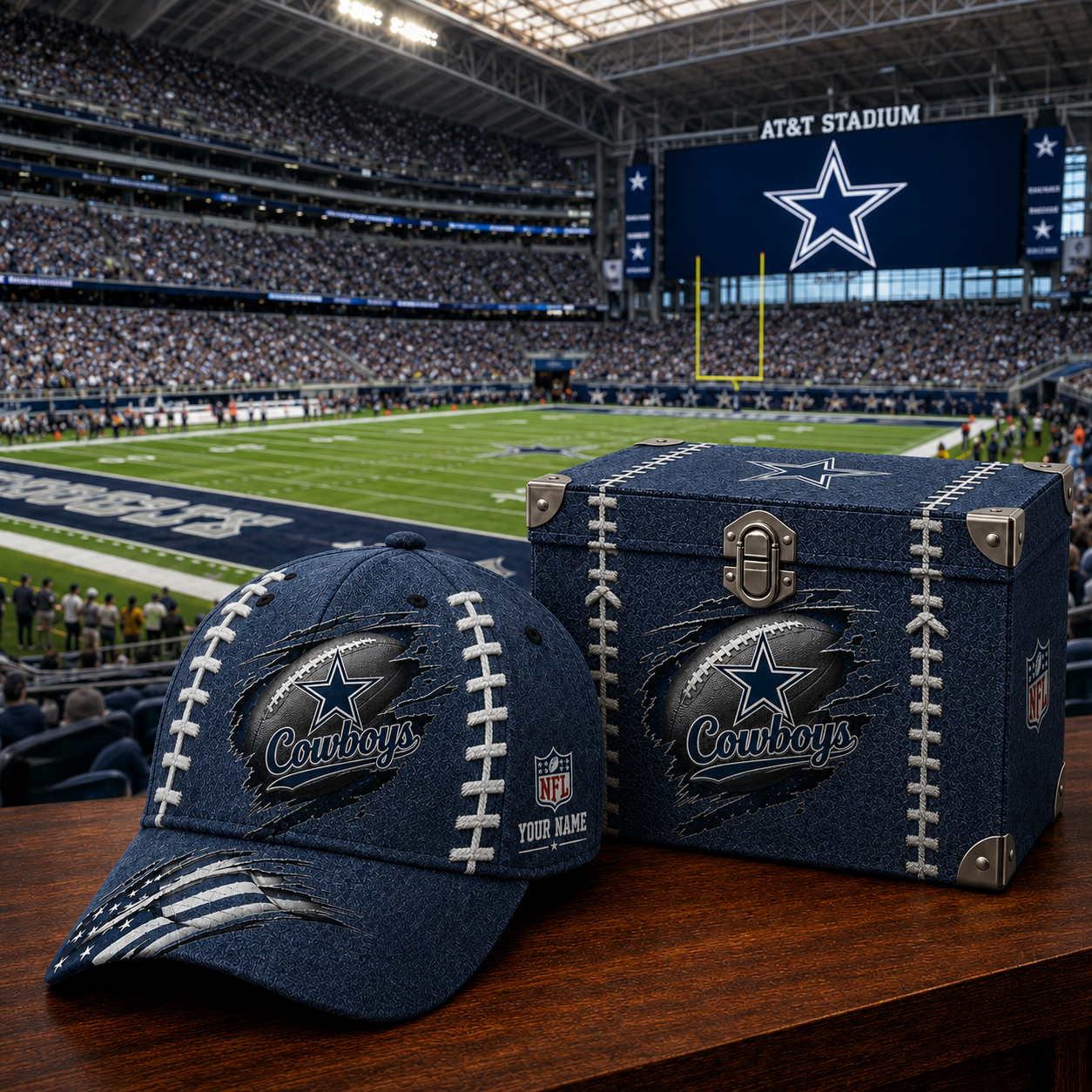 Premium NFL DC Football Stitch Vintage Cap