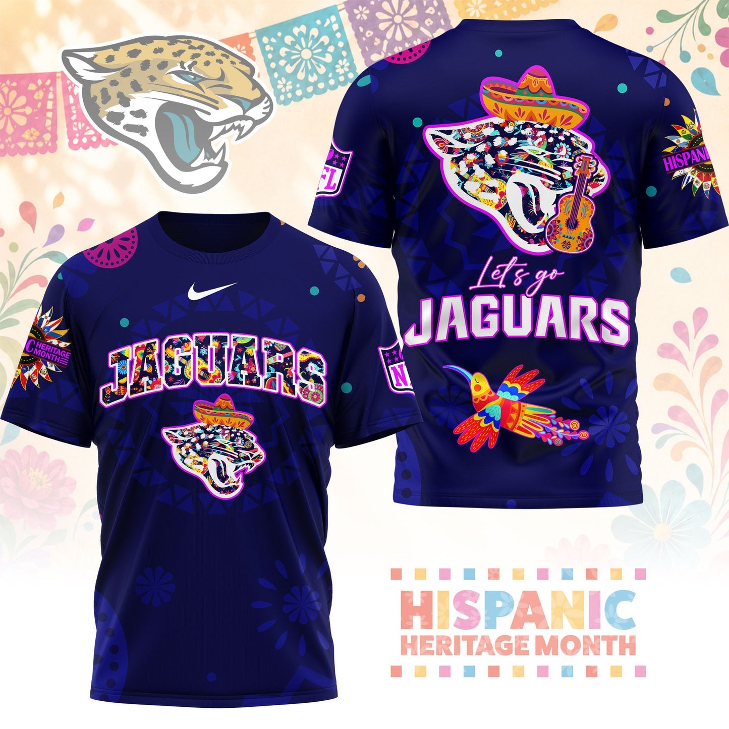 Premium NFL JJ Hispanic Heritage Fiesta T-shirt