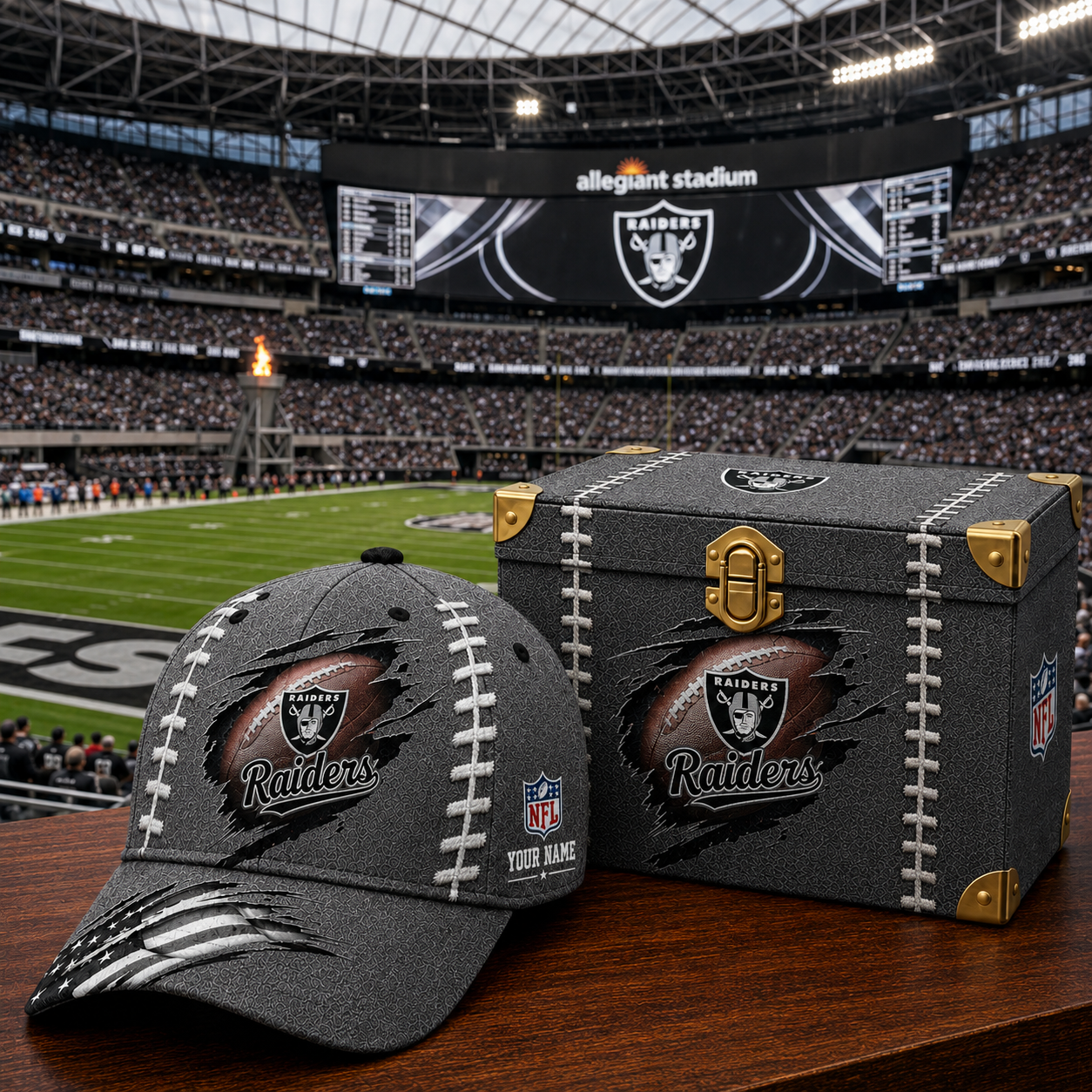 Premium NFL LVR Football Stitch Vintage Cap