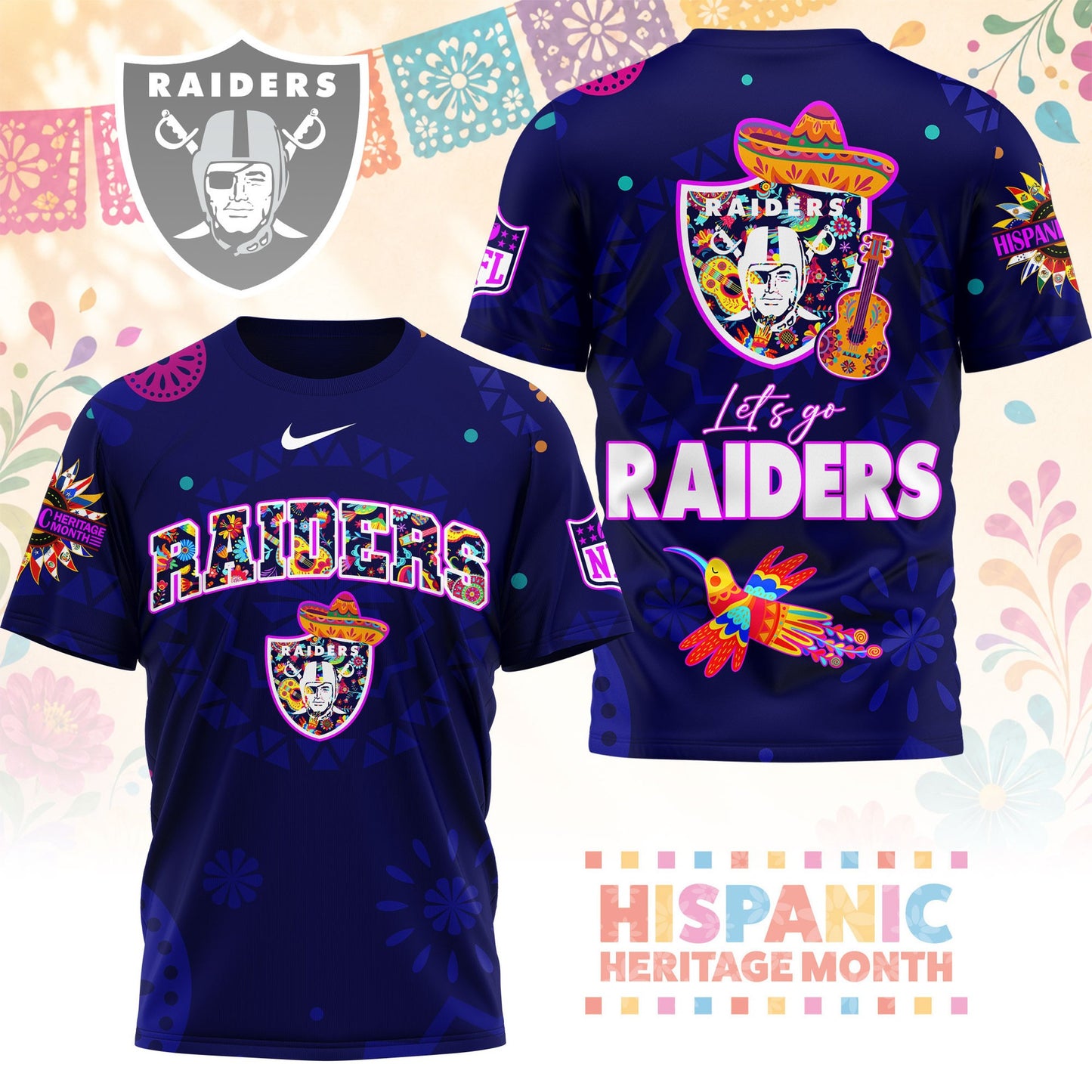 Premium NFL LVR Hispanic Heritage Fiesta T-shirt