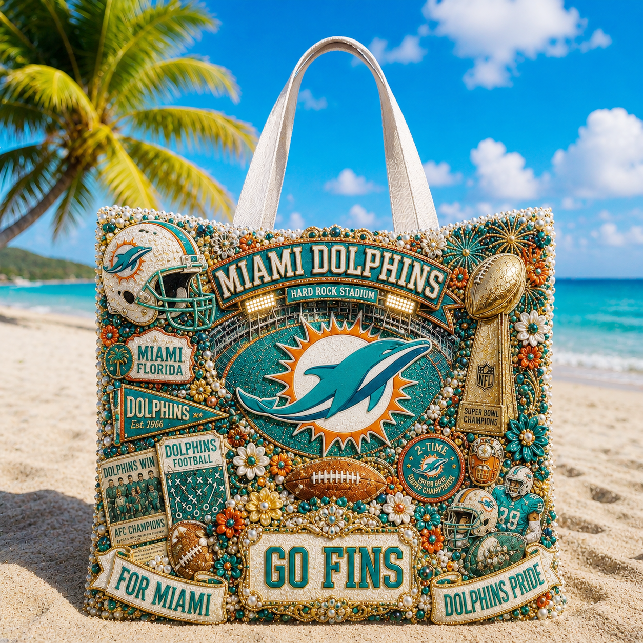 Premium NFL MD Summer Vibes Tote Bag