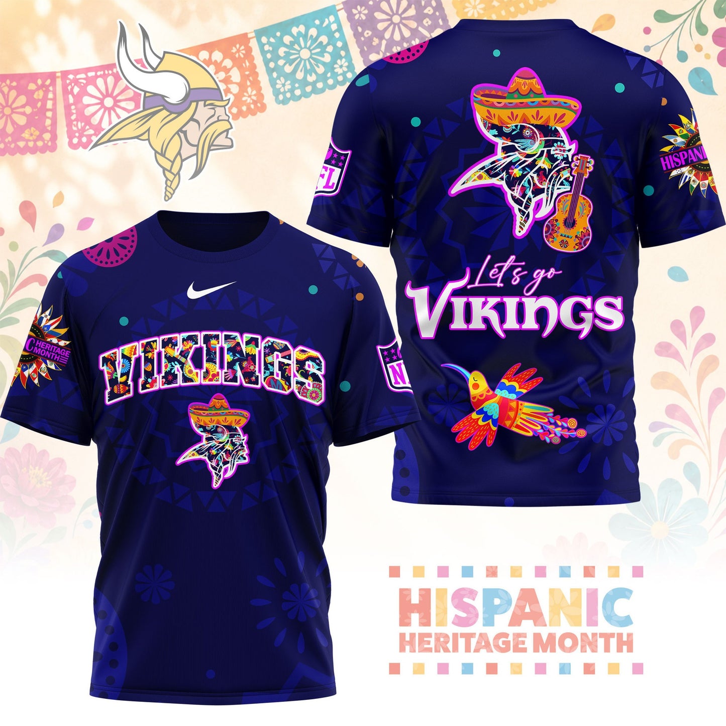 Premium NFL MV Hispanic Heritage Fiesta T-shirt