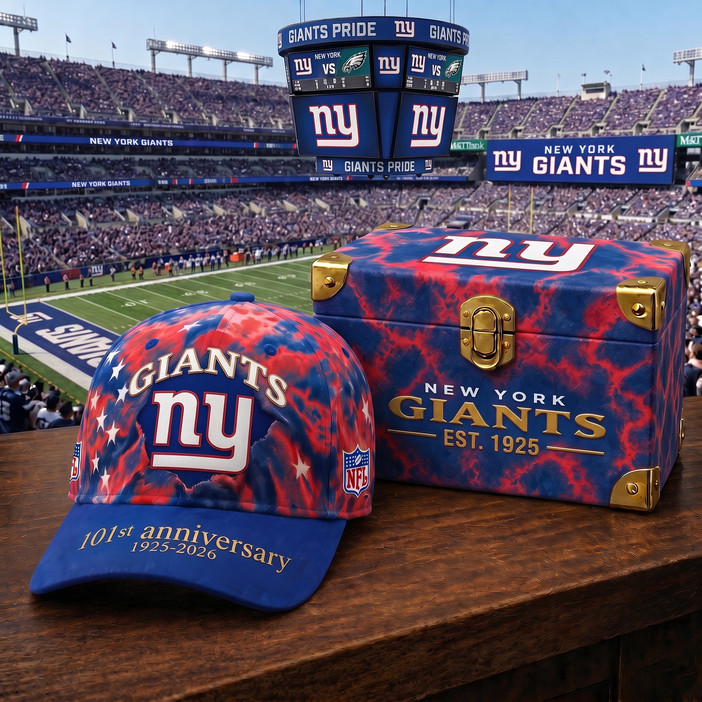 Premium NFL NYG Anniversary Pride Cap