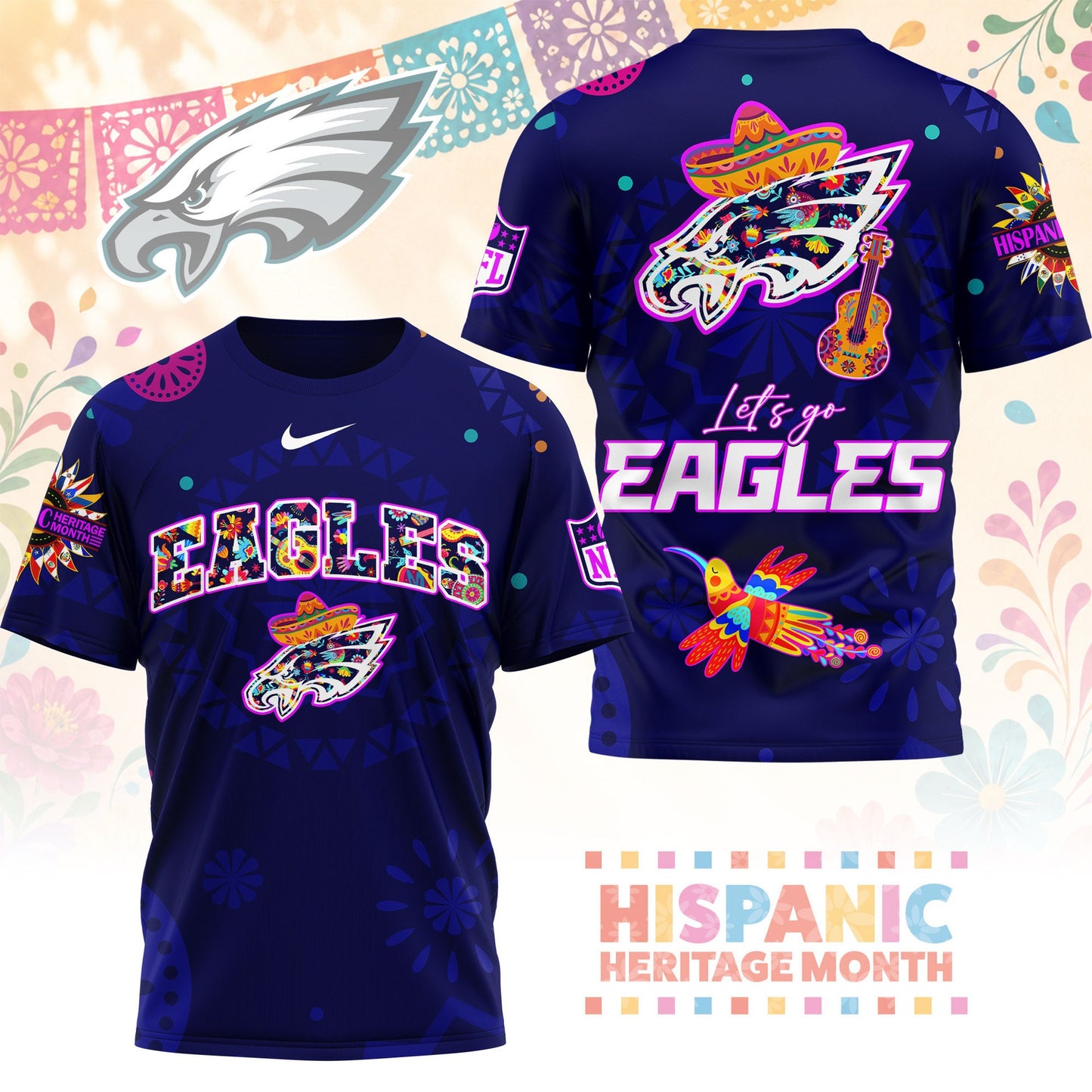 Premium NFL PE Hispanic Heritage Fiesta T-shirt