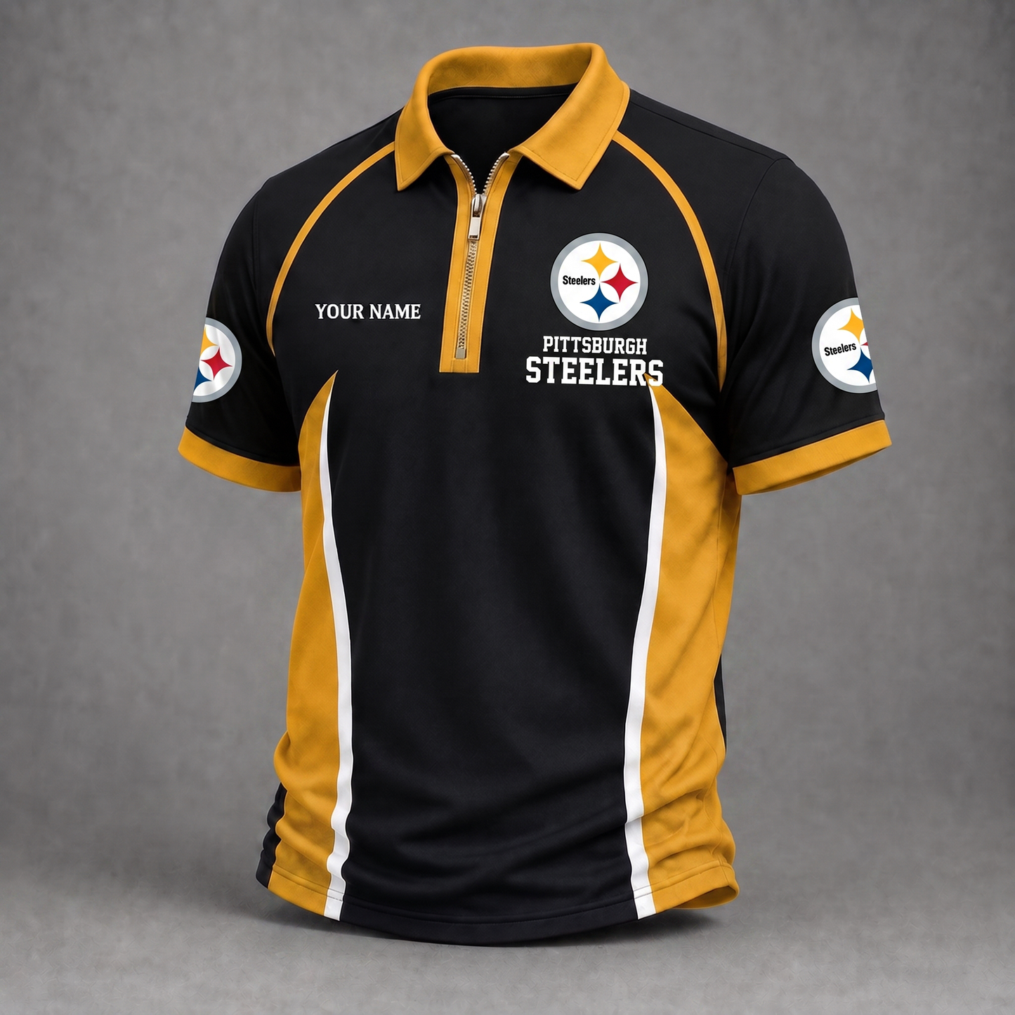 Premium NFL PIT Performance Zipper Polo Shirt