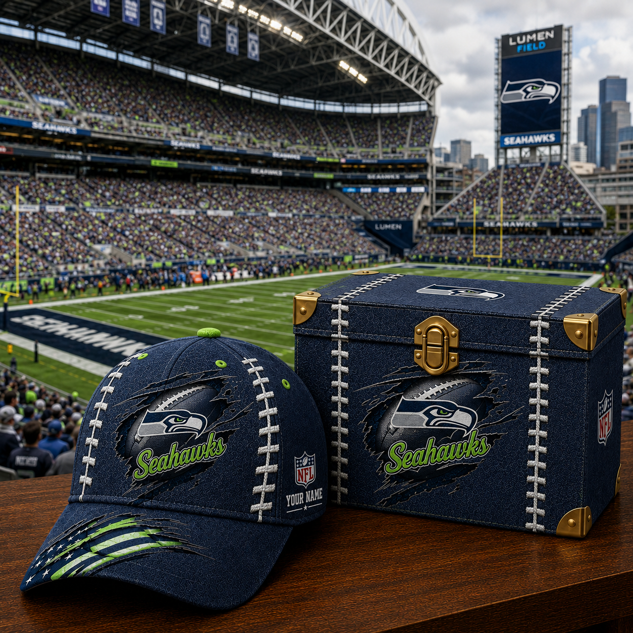 Premium NFL SS Football Stitch Vintage Cap