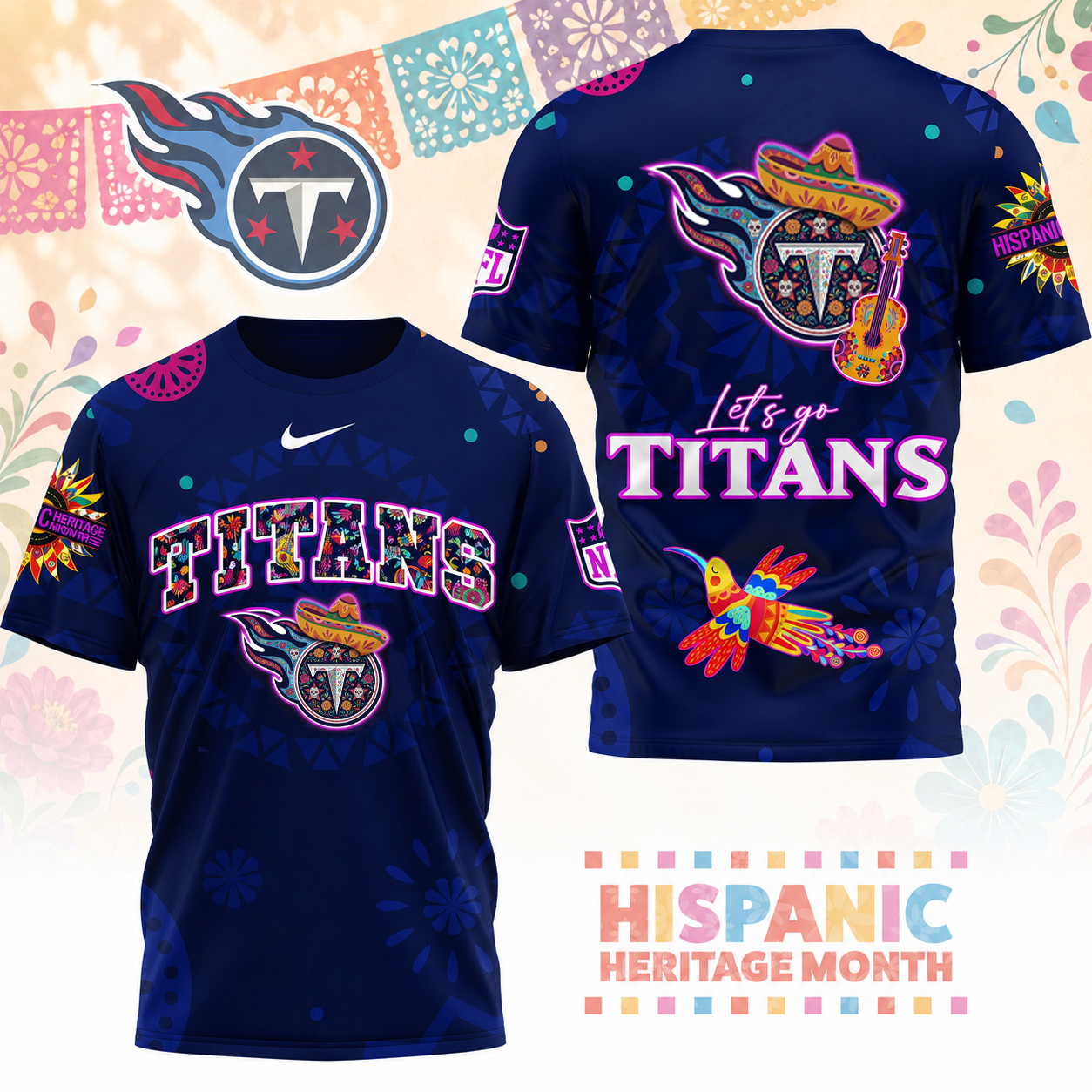 Premium NFL TT Hispanic Heritage Fiesta T-shirt