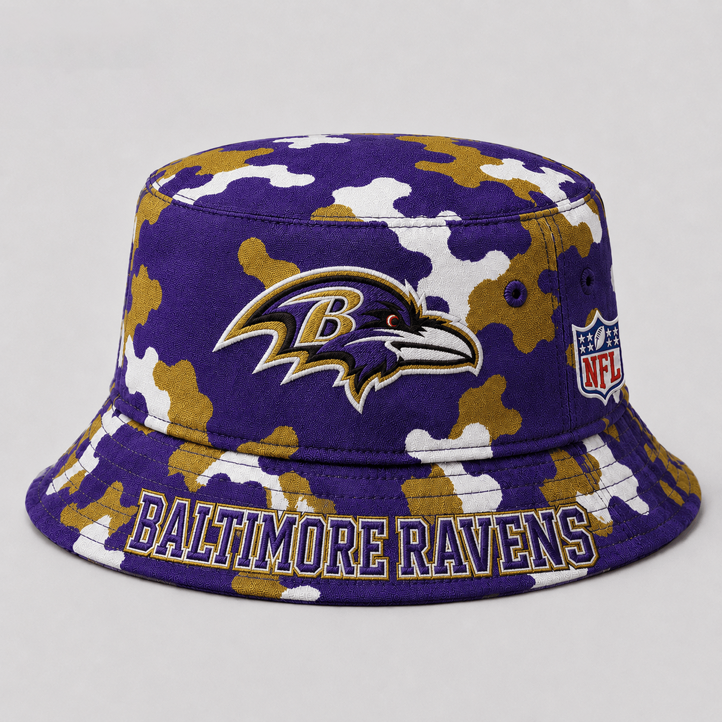 Premium NFL x BAL Camo Bucket Hat