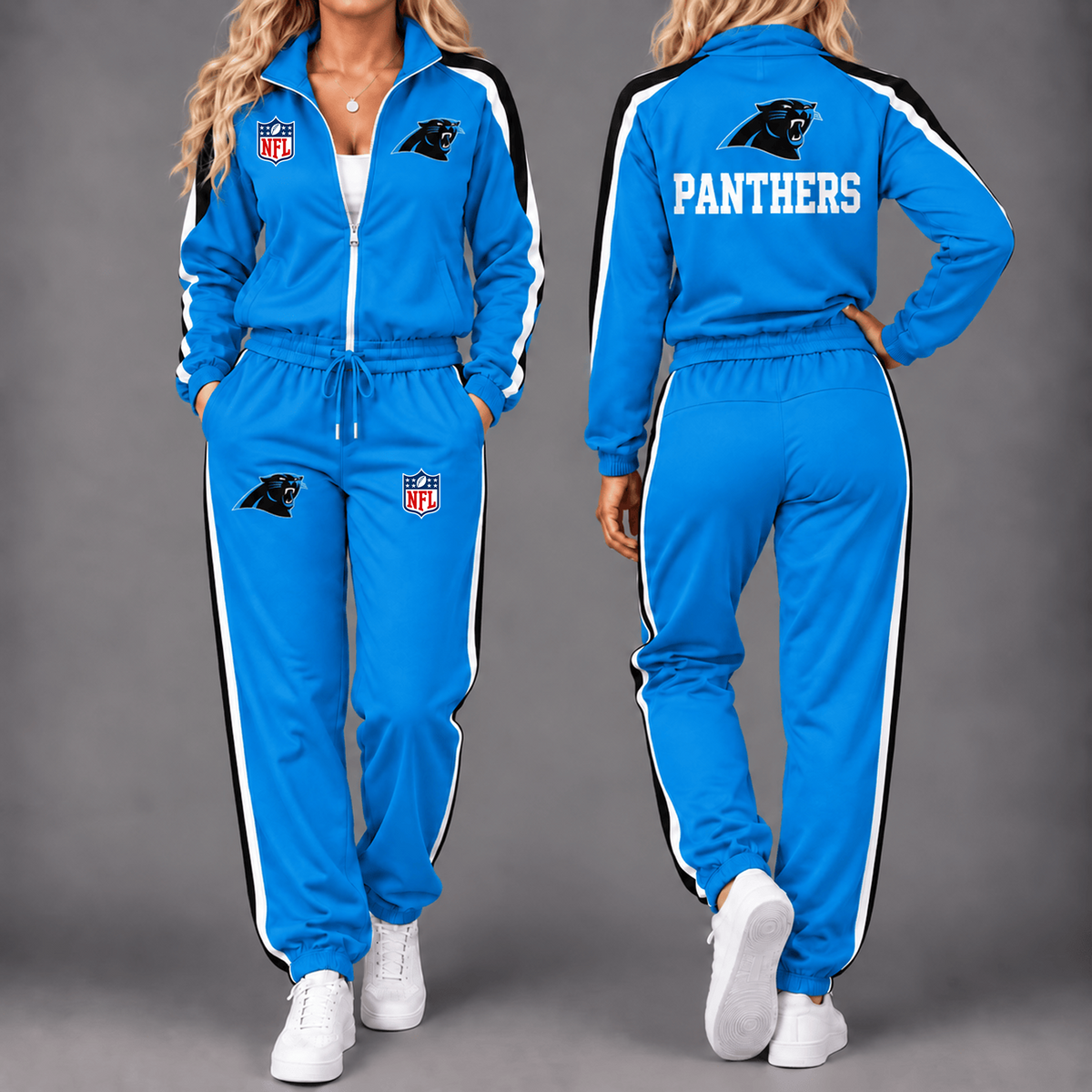 Premium NFL x CAR Game Day Waterproof Windbreaker Zip-Up Tracksuit Set