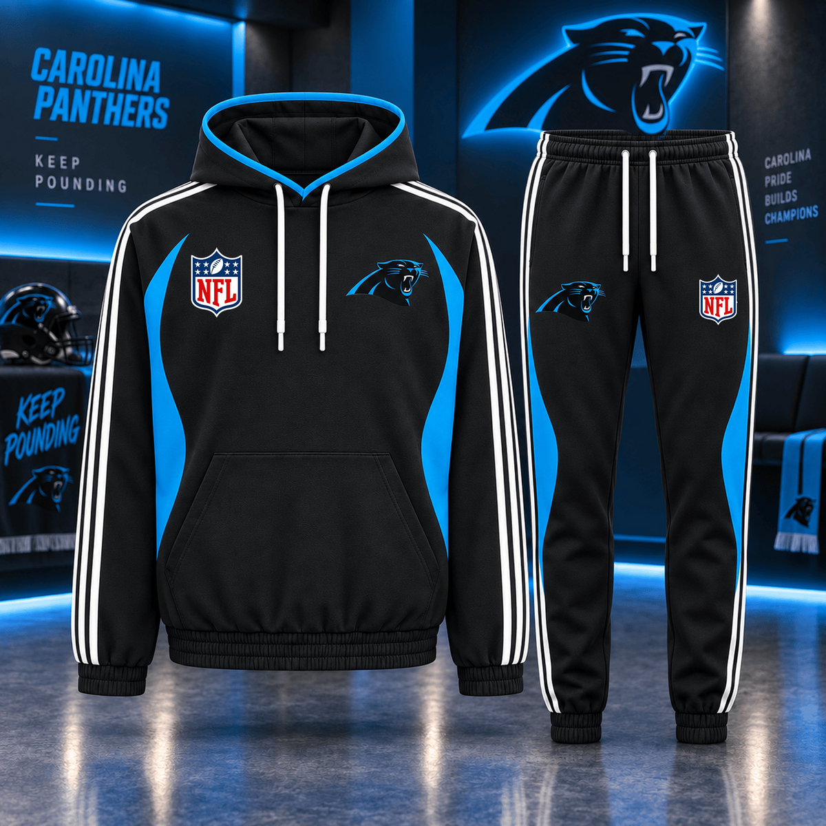 Premium NFL x CAR Sideline Performance Hoodie & Jogger Set