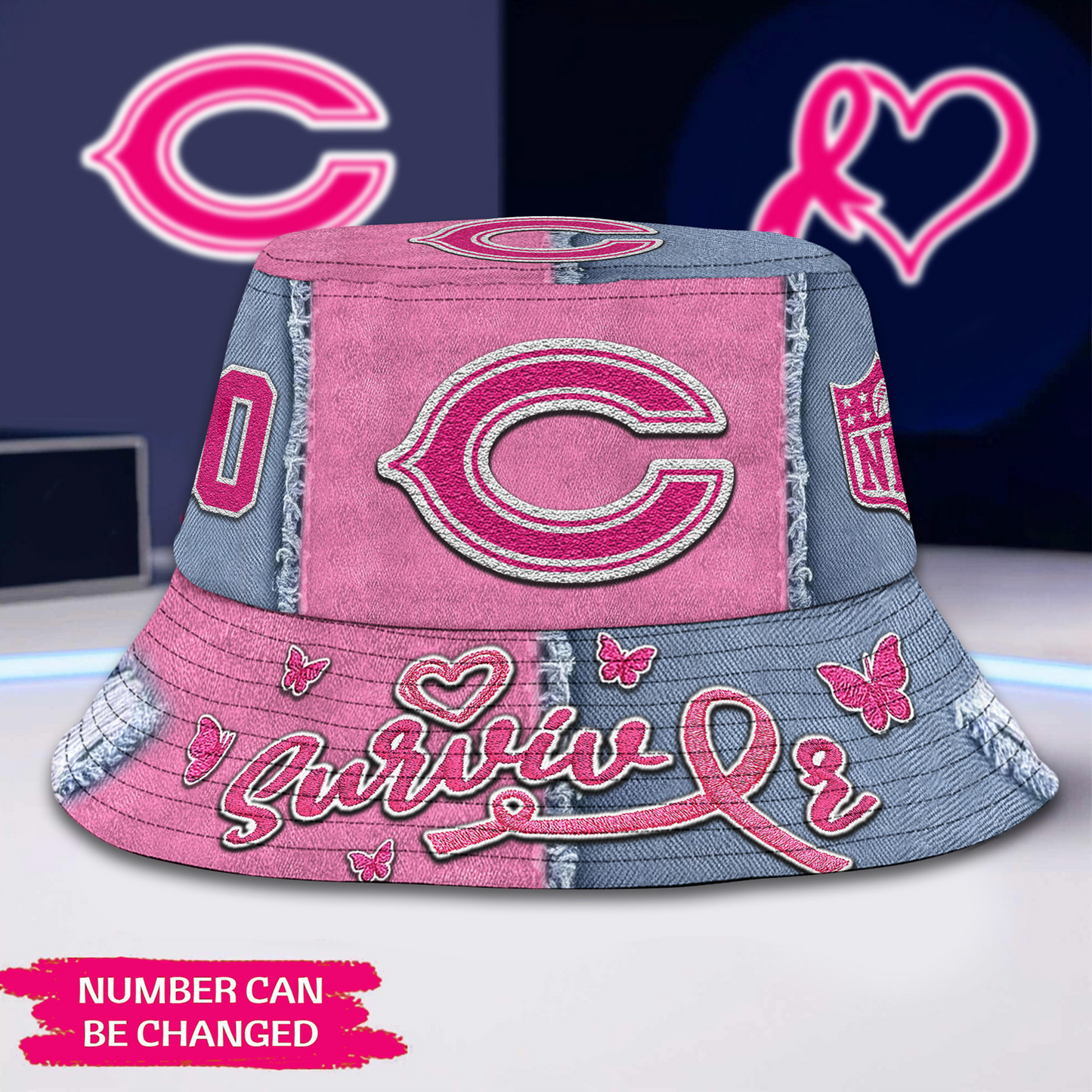 Premium NFL x CHI Cancer Survivor Bucket Hat