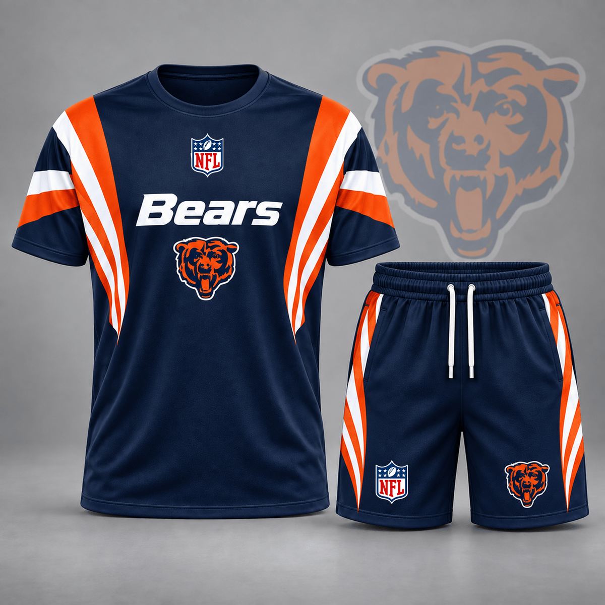 Premium NFL x CHI Elite Performance T-Shirt & Shorts Set