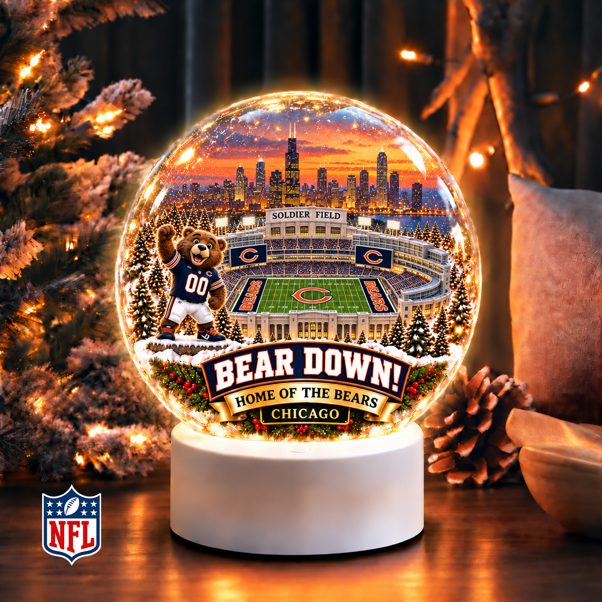 Premium NFL x CHI Snow Globe
