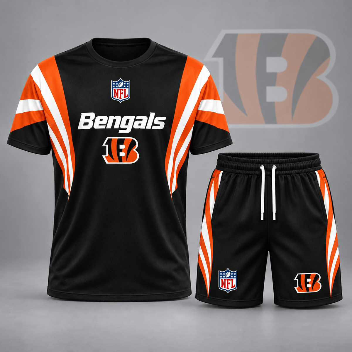 Premium NFL x CIN Elite Performance T-Shirt & Shorts Set