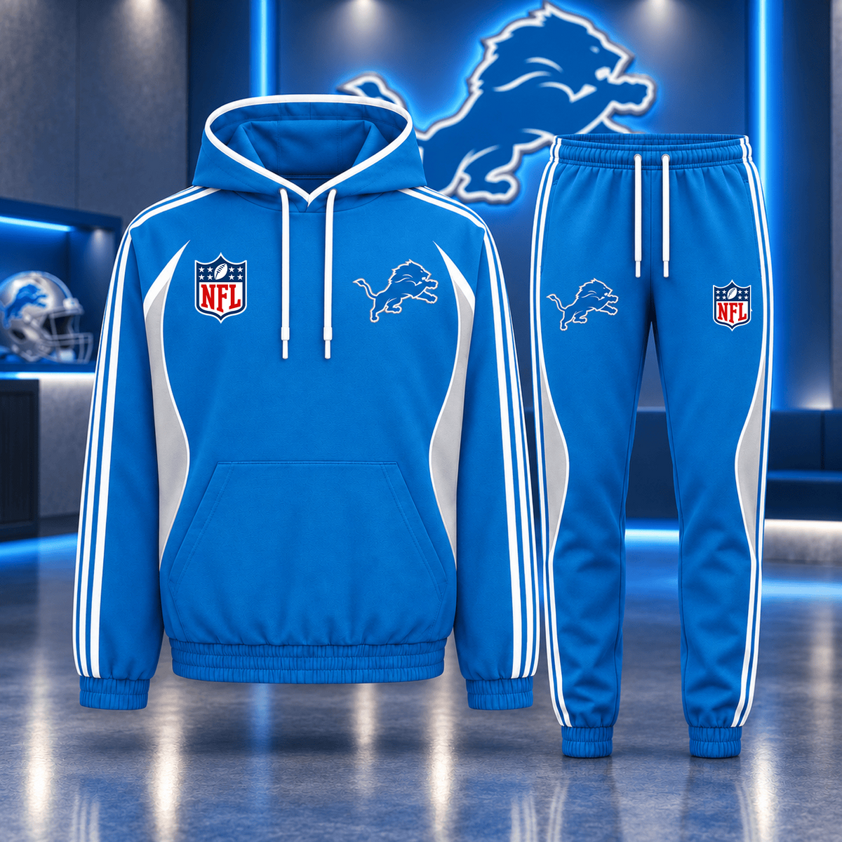 Premium NFL x DET Sideline Performance Hoodie & Jogger Set