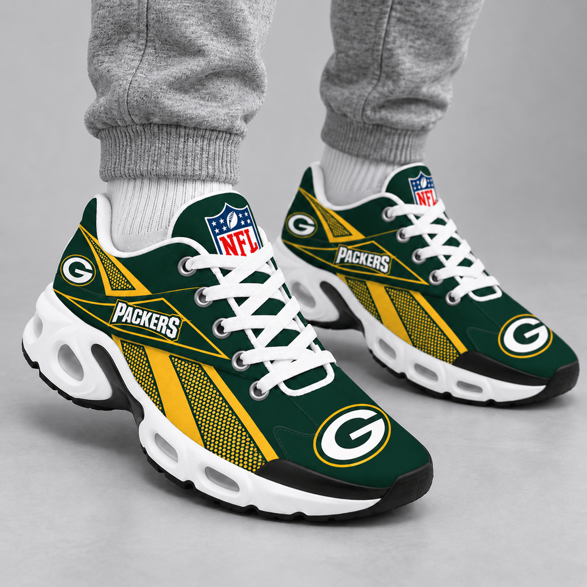 Premium NFL x GB Air Max Shoes