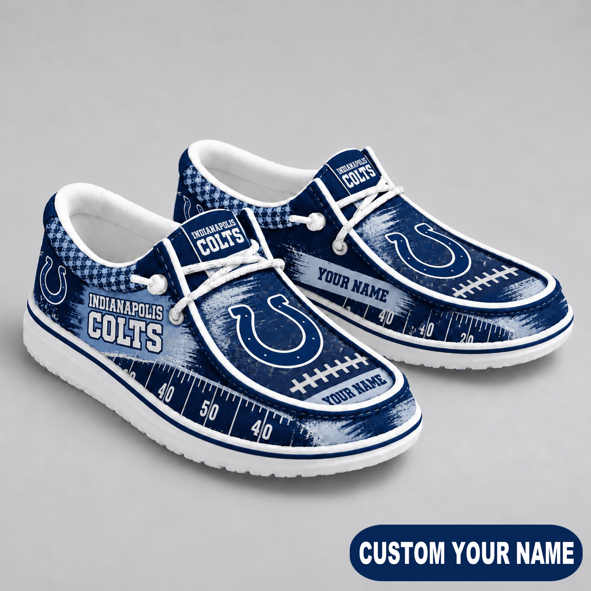 Premium NFL x IND Game Day Yard Line Loafer Shoes