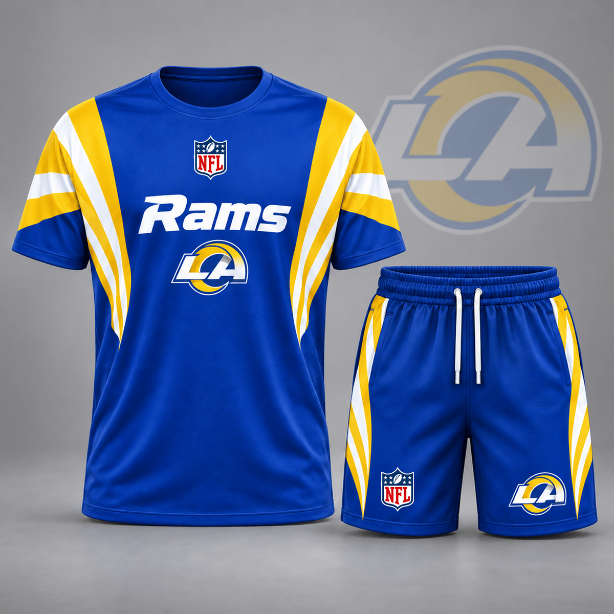 Premium NFL x LAR Elite Performance T-Shirt & Shorts Set