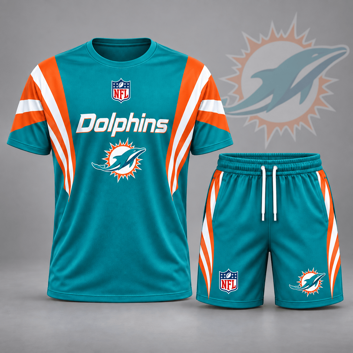 Premium NFL x MIA Elite Performance T-Shirt & Shorts Set