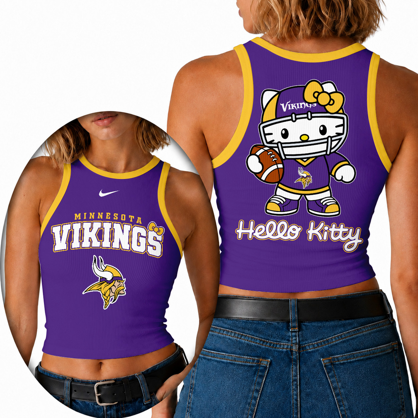 Premium NFL x MIN Hello Kitty Tank Top