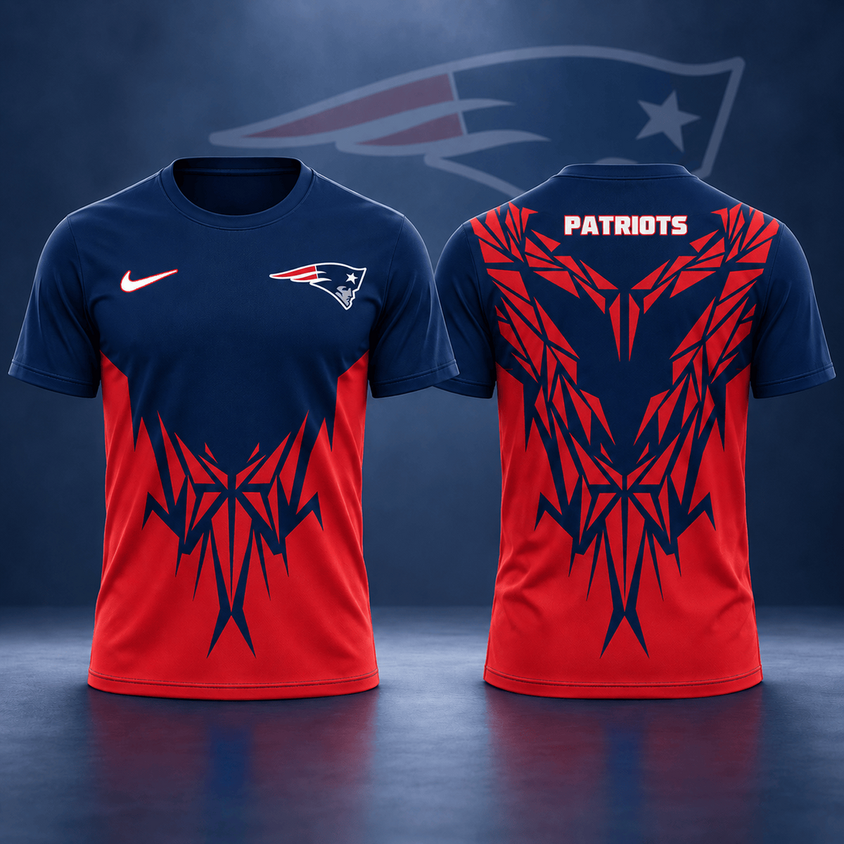 Premium NFL x NEP Football Club Tribal Graphic T-Shirt Fan Sports Apparel