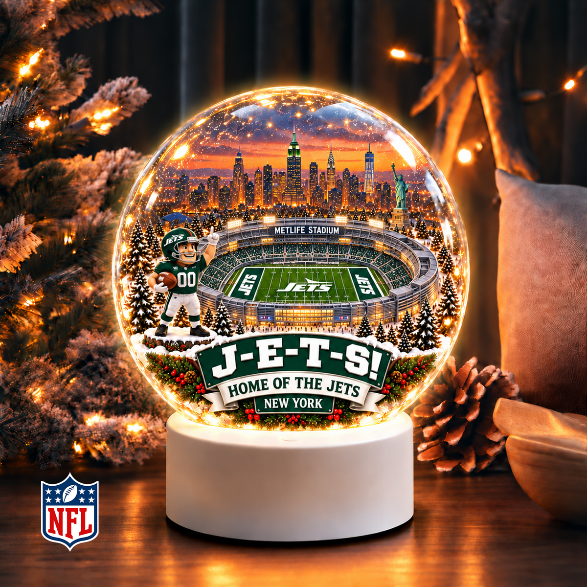 Premium NFL x NYJ Snow Globe