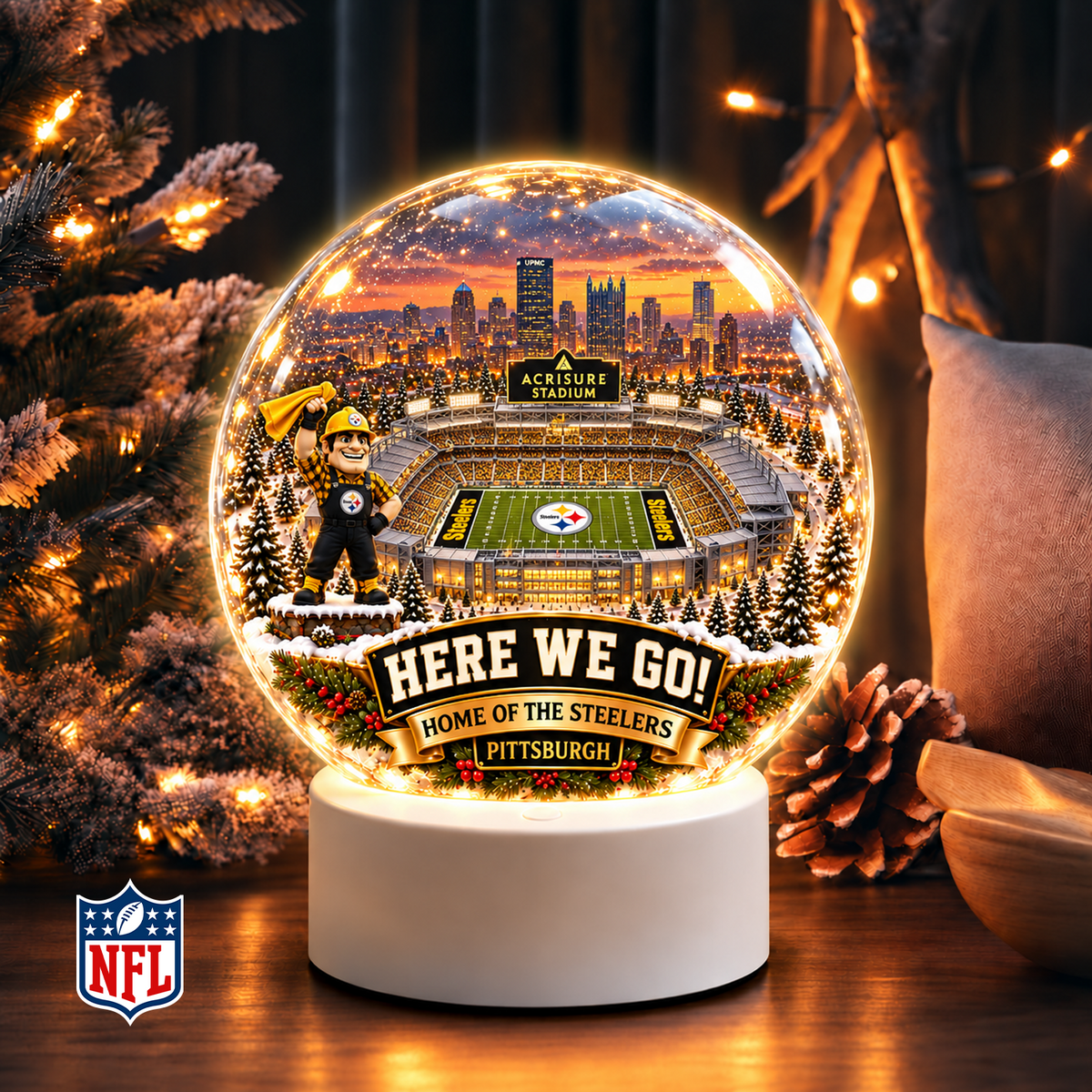 Premium NFL x PIT Snow Globe