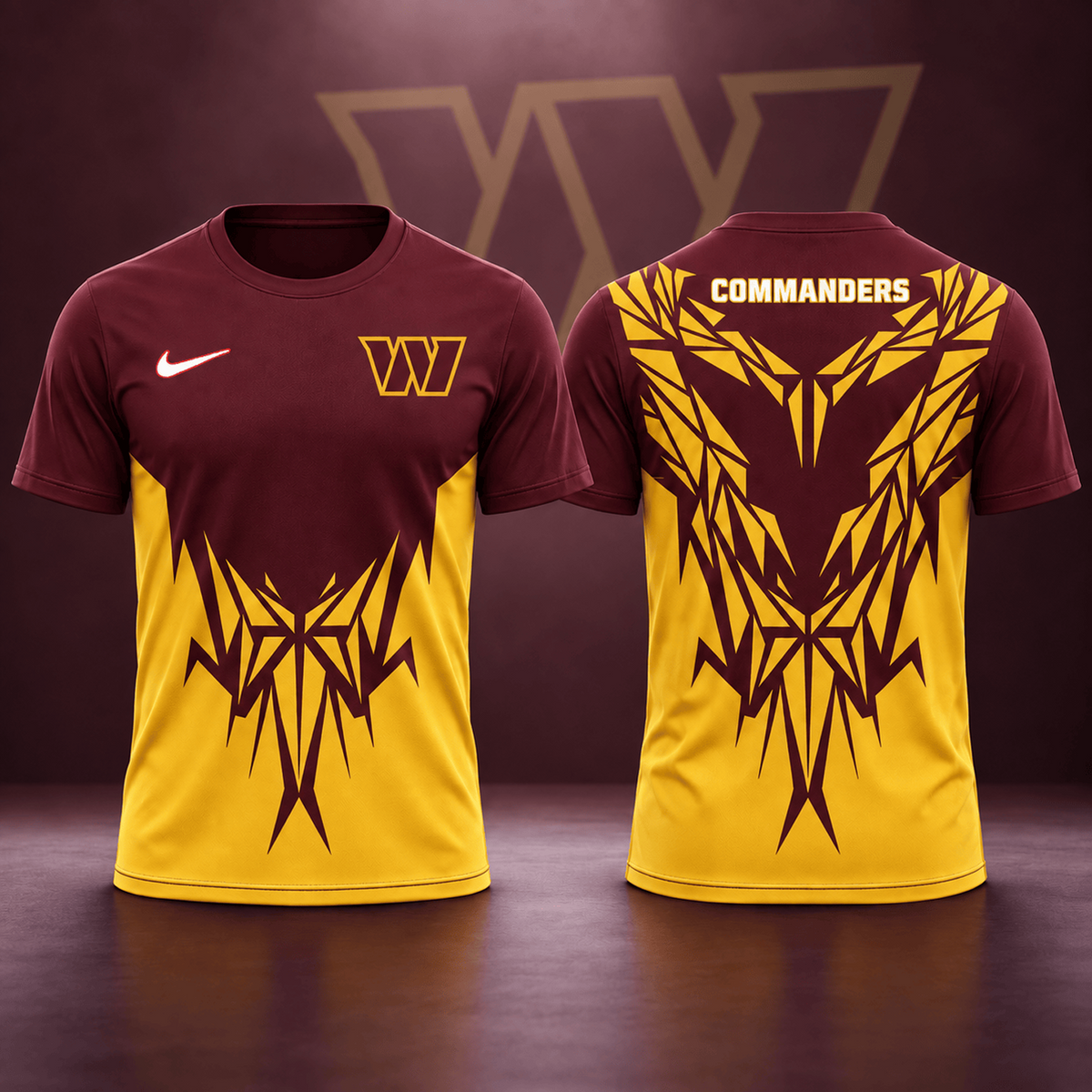 Premium NFL x WAS Football Club Tribal Graphic T-Shirt Fan Sports Apparel