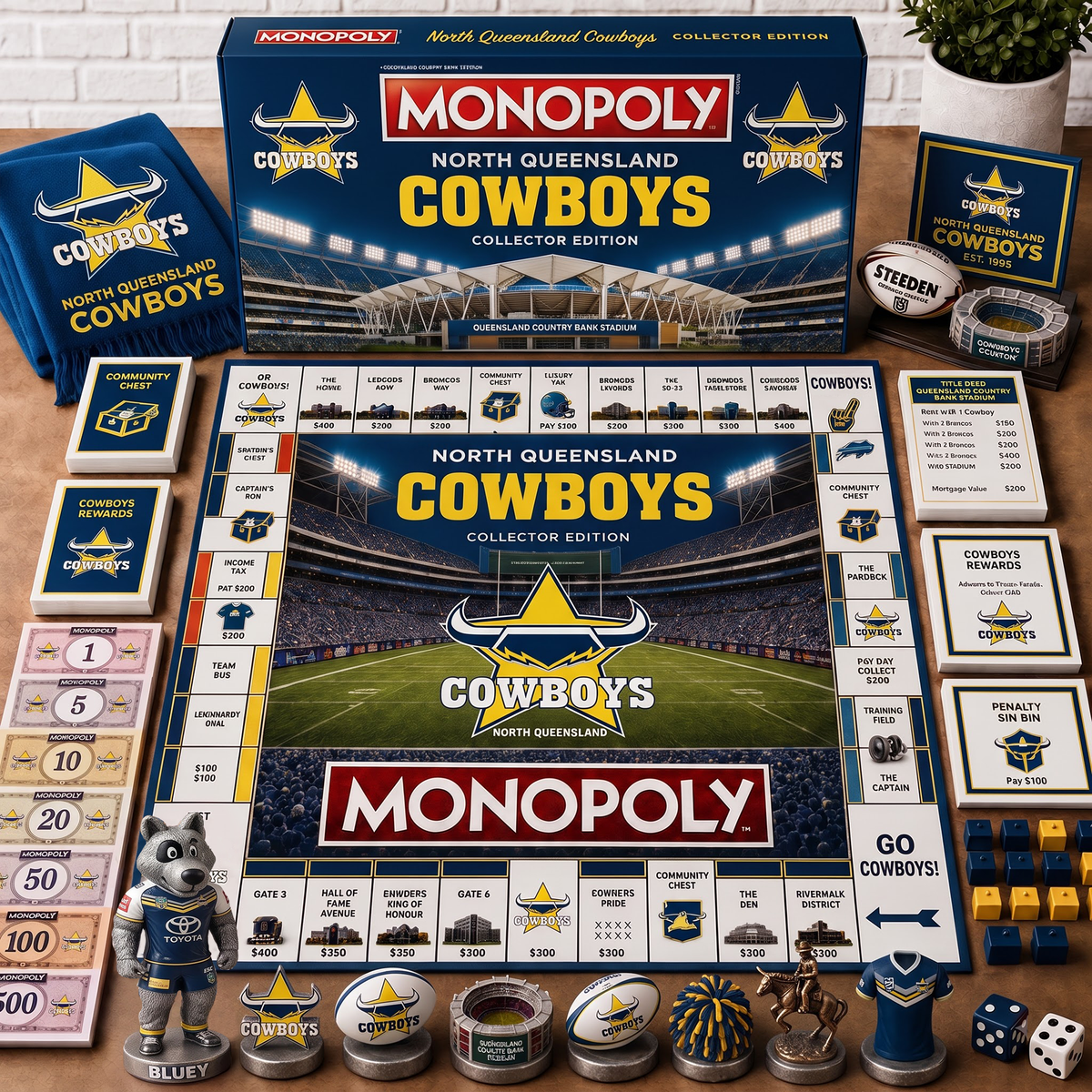 Premium NRL NQC Monopoly Collector’s Edition Board Game