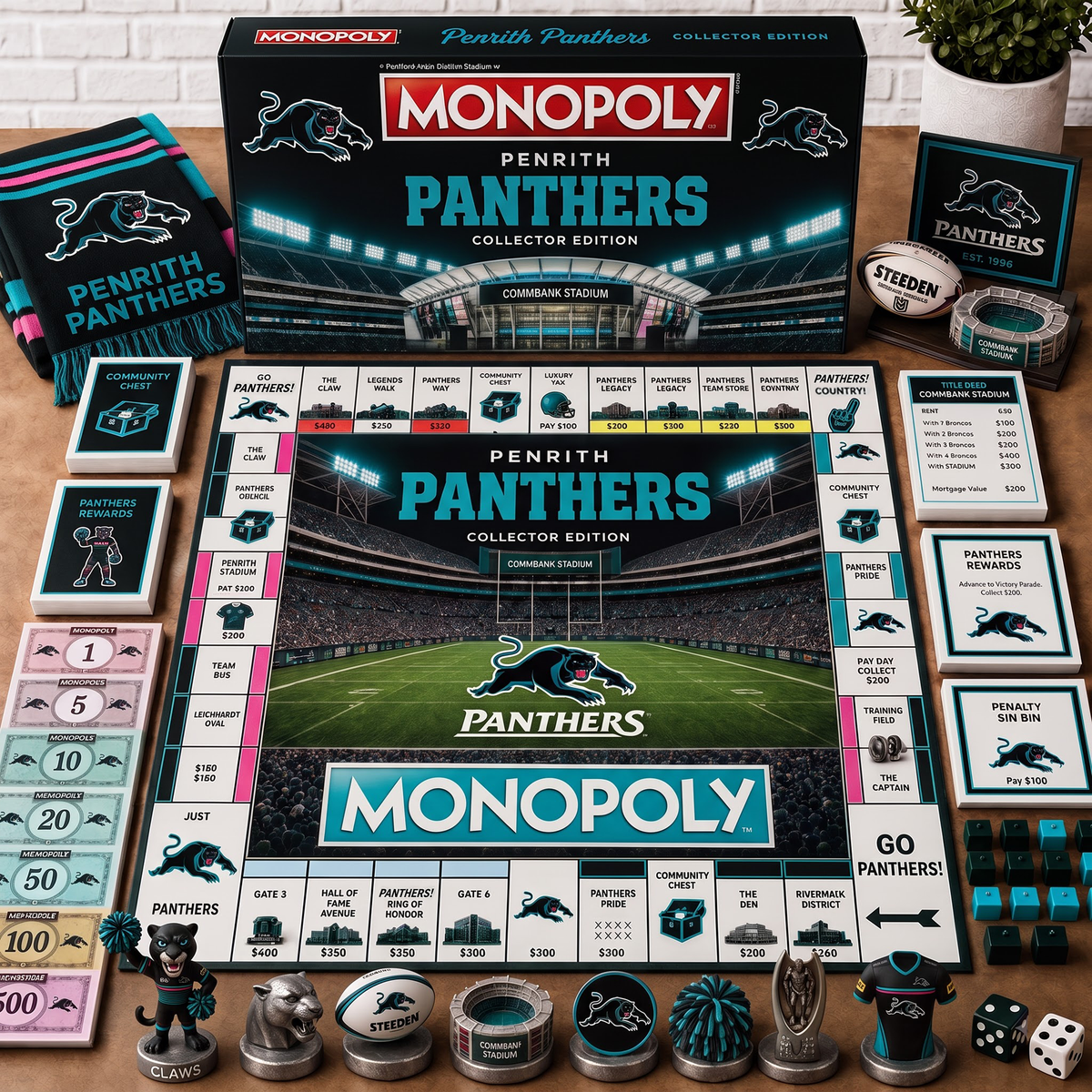 Premium NRL PP Monopoly Collector’s Edition Board Game