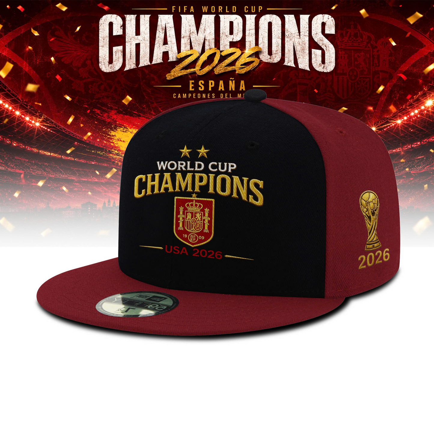 Premium Spain World Cup Champions 2026 Cap V13
