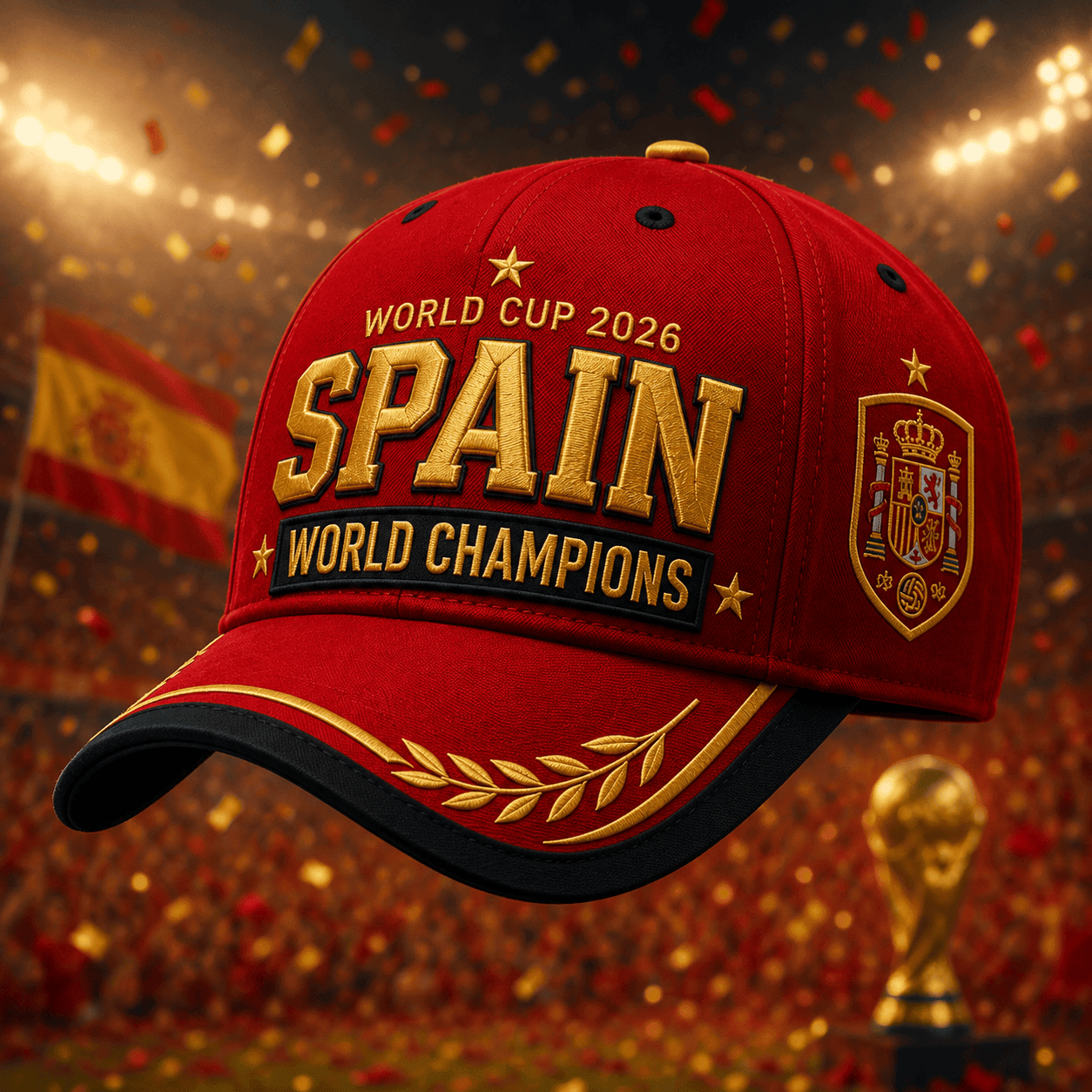 Premium Spain World Cup Champions 2026 Cap V2