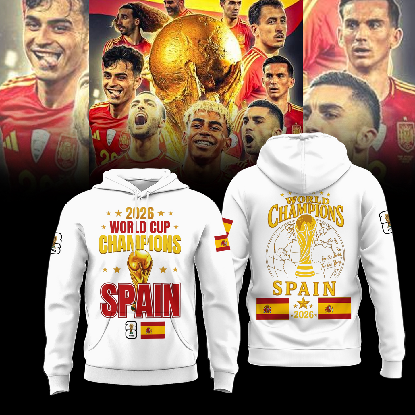 Premium Spain World Cup Champions 2026 Hoodie V1