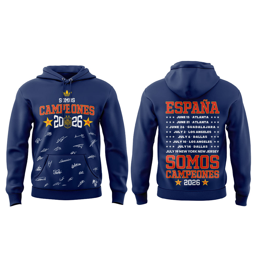 Premium Spain World Cup Champions 2026 Hoodie V11