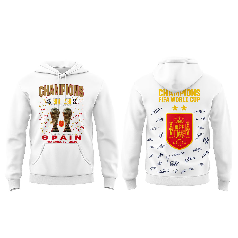 Premium Spain World Cup Champions 2026 Hoodie V14