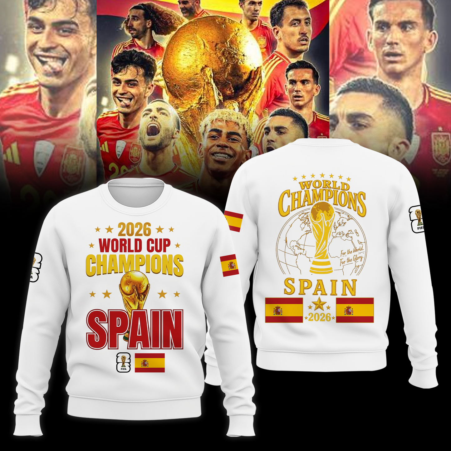 Premium Spain World Cup Champions 2026 Sweater V1