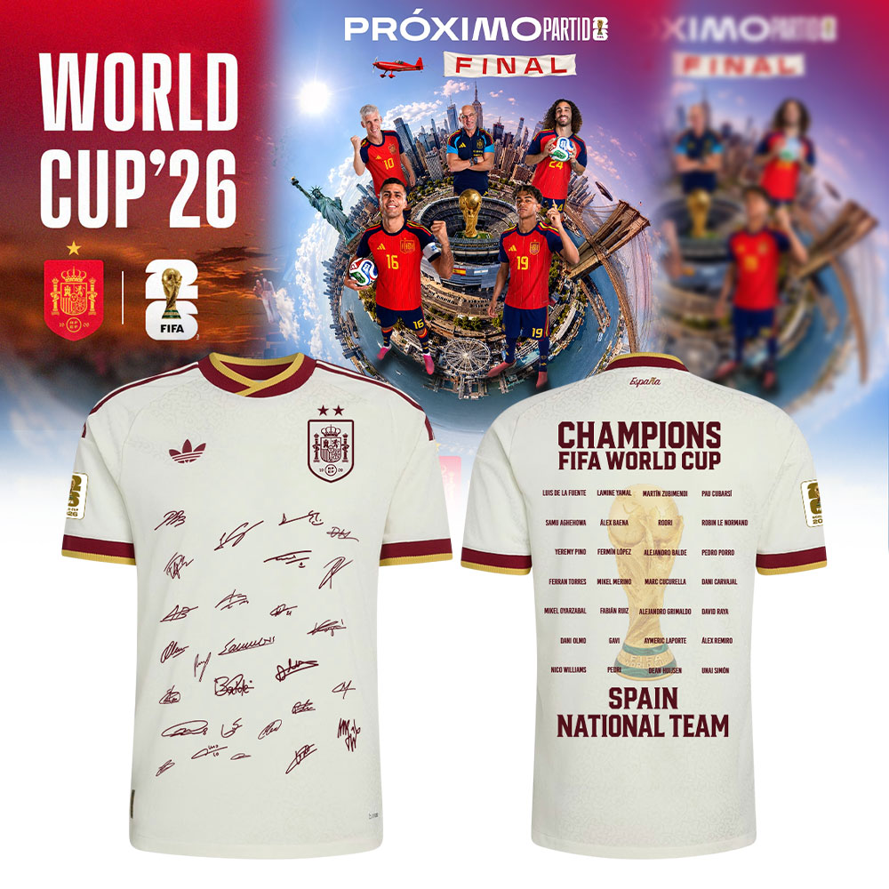 Premium Spain World Cup Champions 2026 T-shirt V4