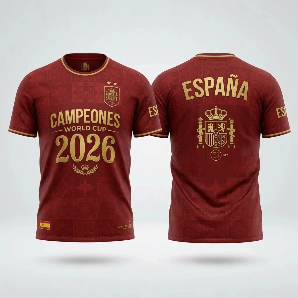 Premium Spain World Cup Champions 2026 T-shirt V47