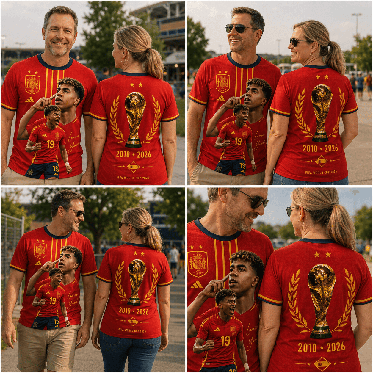 Premium Spain World Cup Champions 2026 T-shirt V51