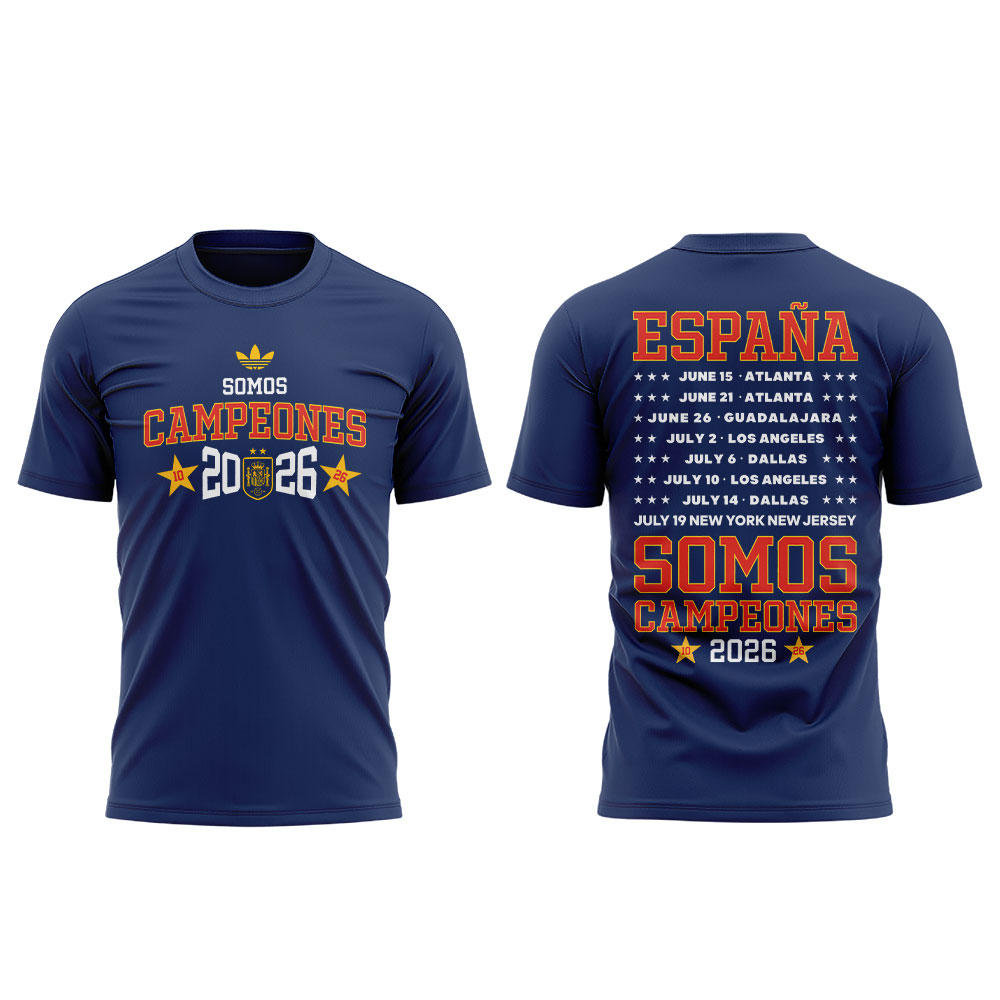 Premium Spain World Cup Champions 2026 T-shirt V69