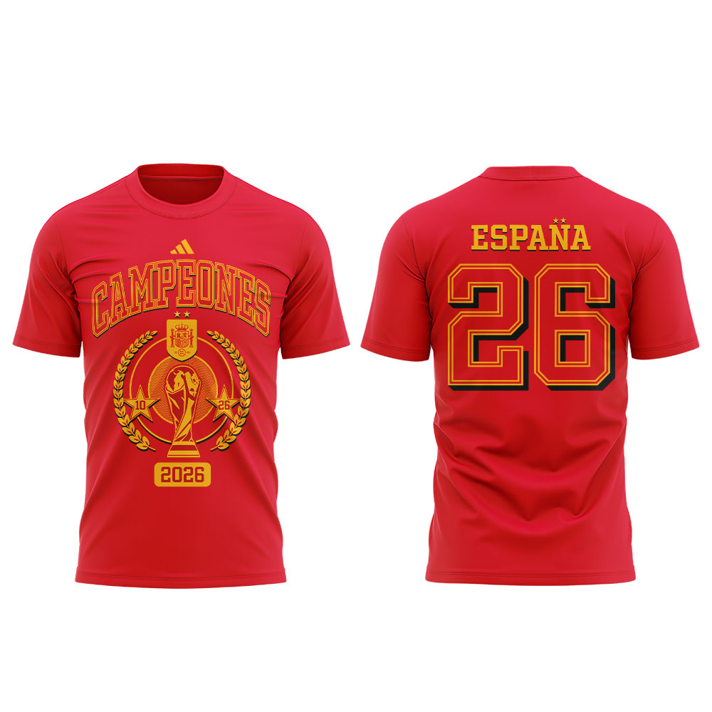 Premium Spain World Cup Champions 2026 T-shirt V71