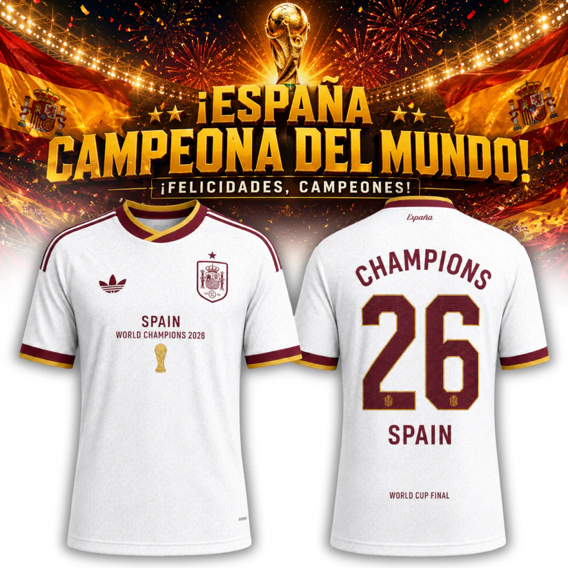 Premium Spain World Cup Champions 2026 T-shirt V85