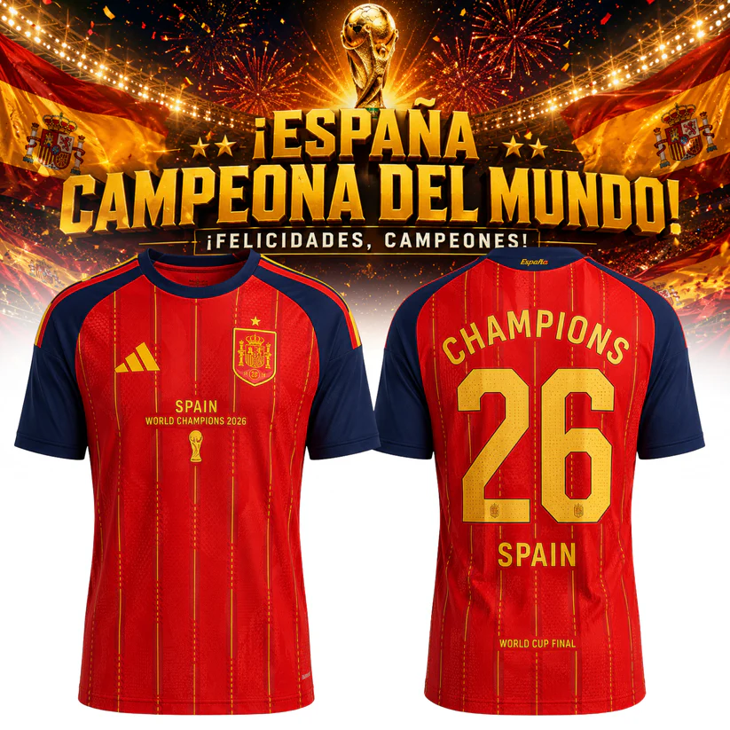 Premium Spain World Cup Champions 2026 T-shirt V86