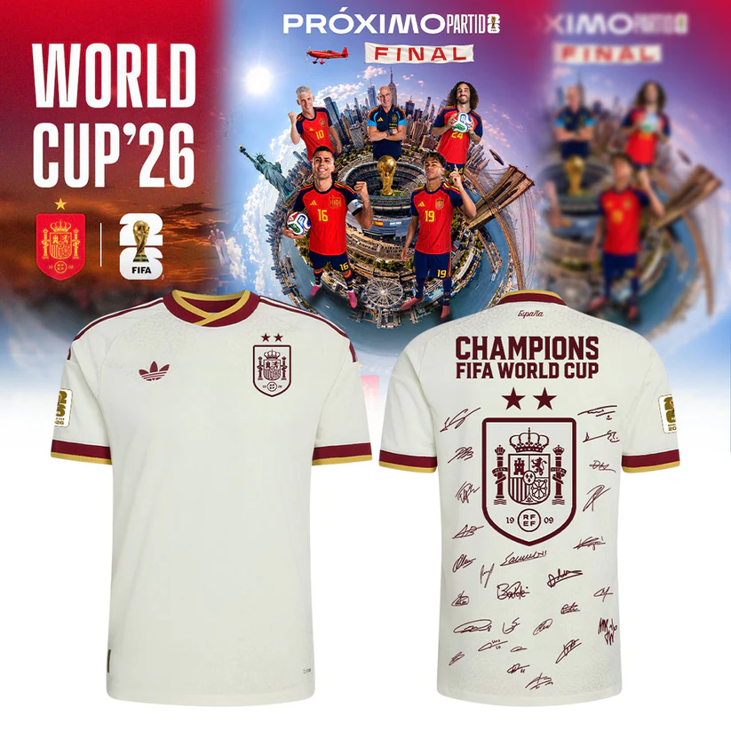 Premium Spain World Cup Champions 2026 T-shirt V91