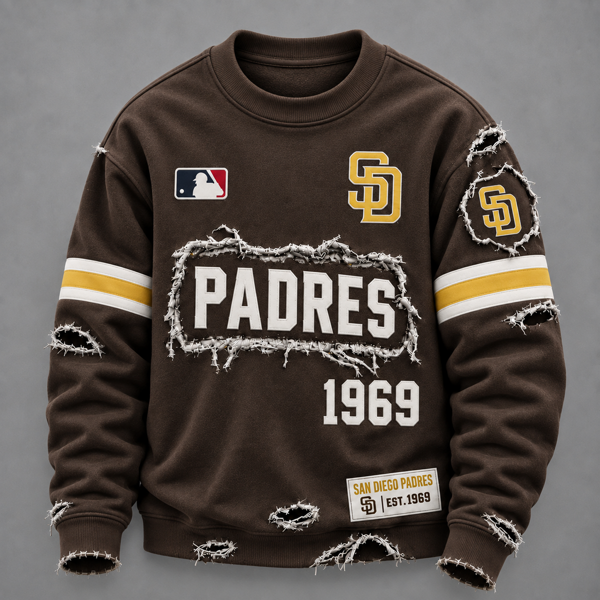 SD x MLB Distressed Premium SweatShirt